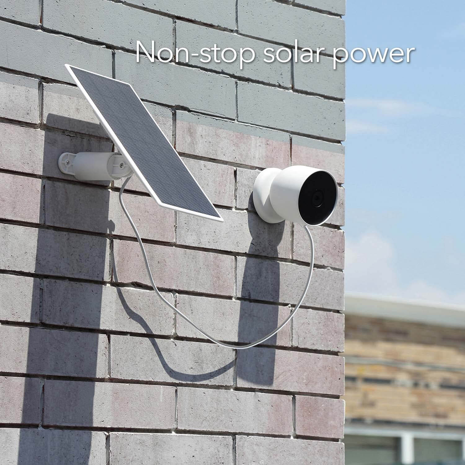 Wasserstein Solar Panel for Google Nest Cam (Battery