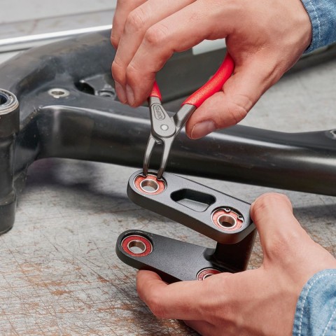 Internal 90° Angled Precision Snap Ring Pliers | KNIPEX Tools