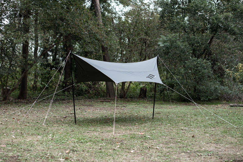 ついにムラコからも、人気のTC素材を使ったタープが大小2モデル登場