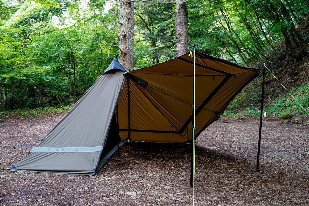 テントの半分がパカッと開く！ YOKAのヒット作が大改良されて新登場