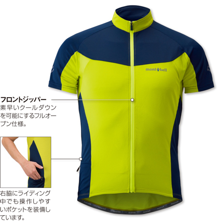 サイクール ロングスリーブジップシャツ Men's｜モンベル