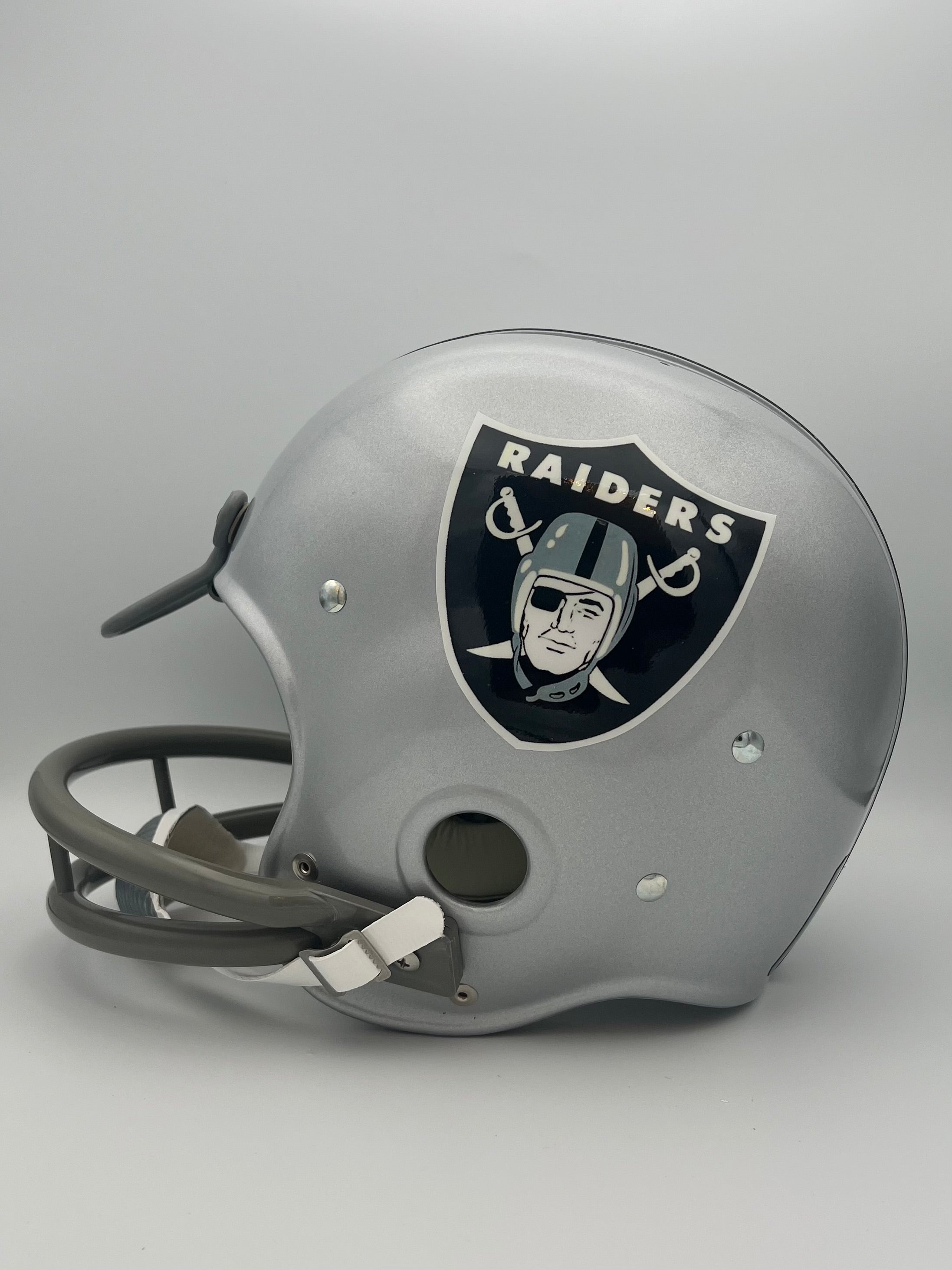 Vintage RK2 Style Football Helmet Oakland Raiders Jim Otto