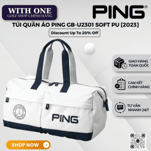 Túi quần áo Golf PING Soft PU Boston Bag (GB-P221) - withonegolf.com