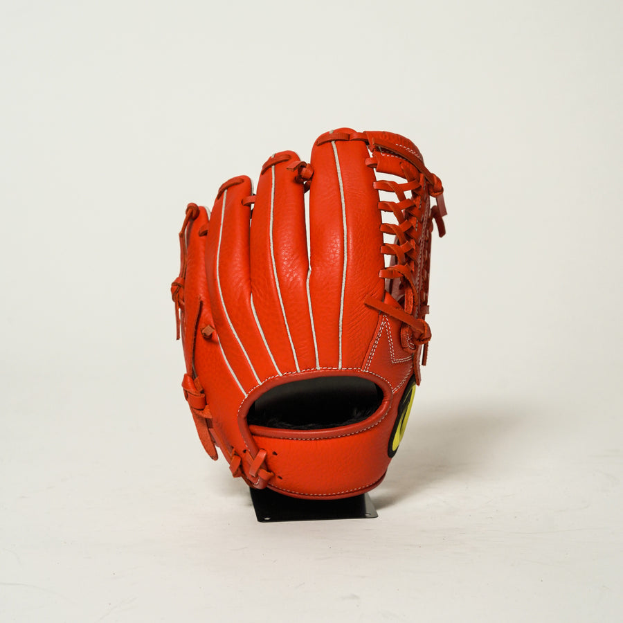 アシックス】軟式少年グラブ/投手用/3124A118/右投げ/オレンジ/610/S