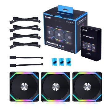 LIAN LI UNI FAN SL120 V2 BK 3 Pack｜WEST