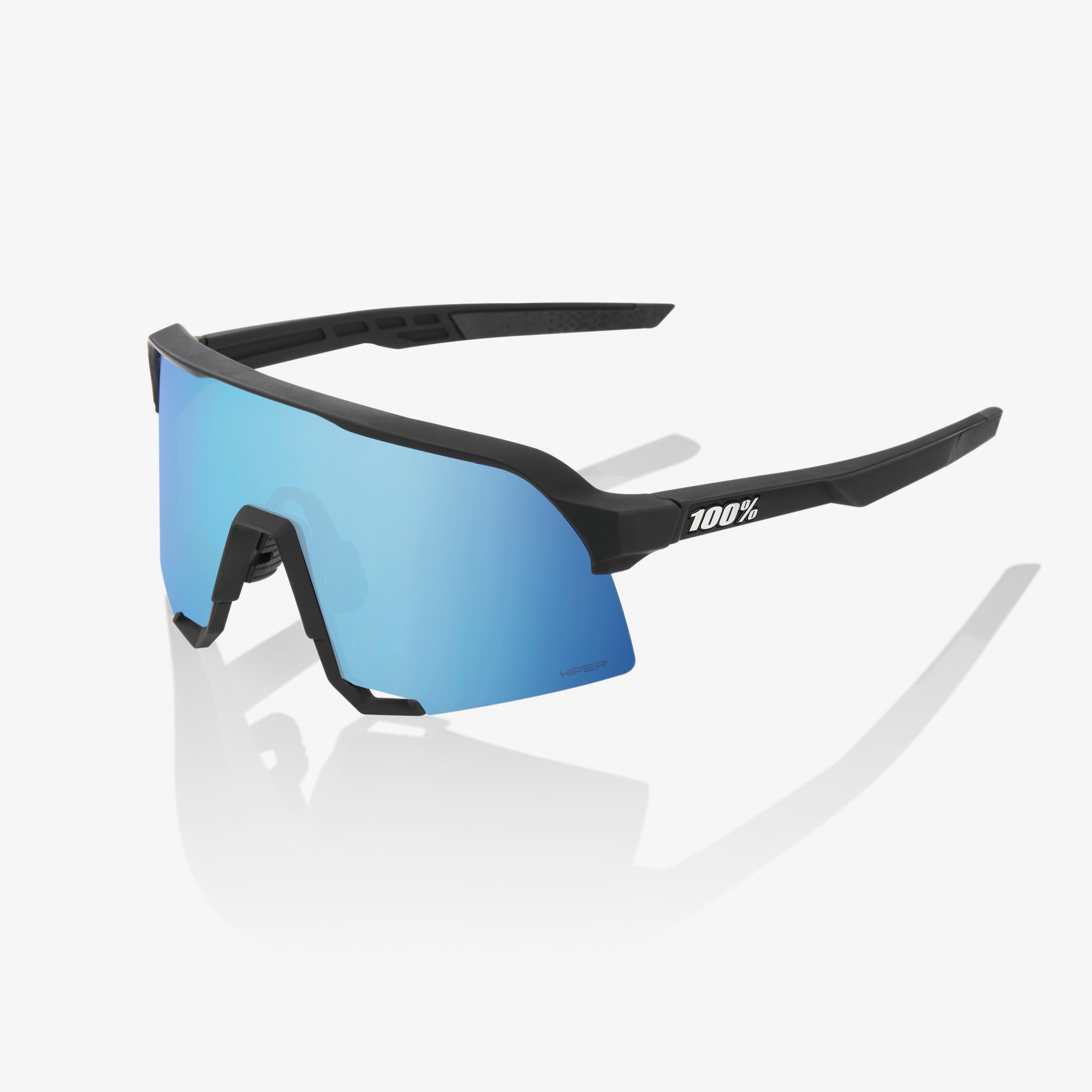 S3 - Matte White - HiPER® Blue Multilayer Mirror Lens – 100%