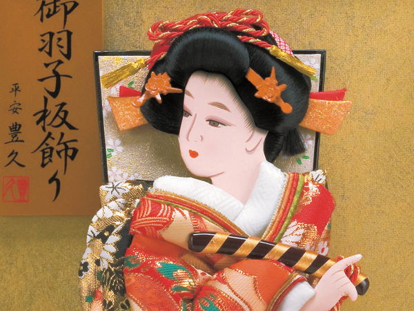 寿13号汐汲み羽子板ケース飾り ～広島市の人形問屋十二段屋