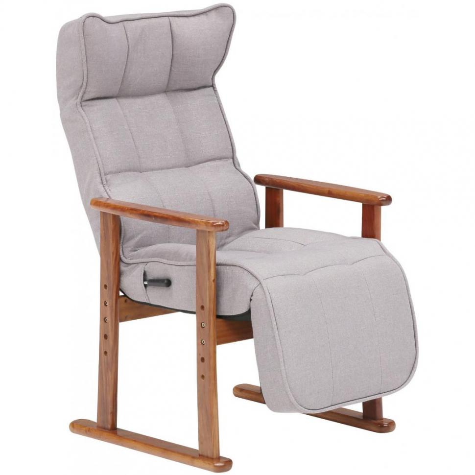 ハイバック肘付コイル高座椅子 ラック LGY | TWO-ONE STYLEネット