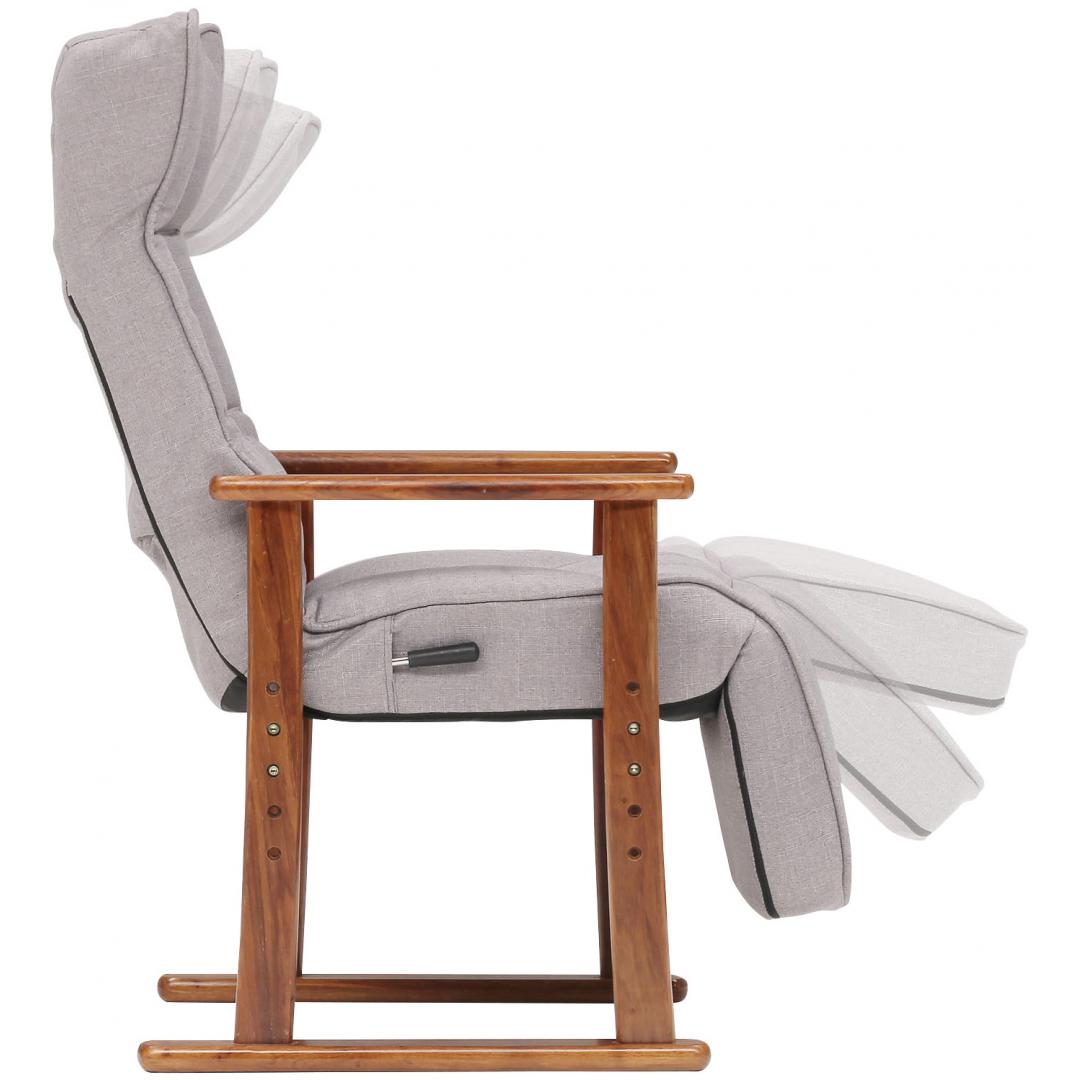 レバー式オットマン付き高座椅子 Nふうが GY | TWO-ONE STYLEネット