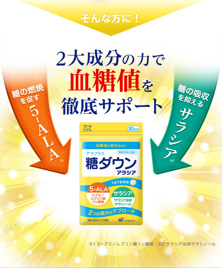 アラプラス 糖ダウン アラシア