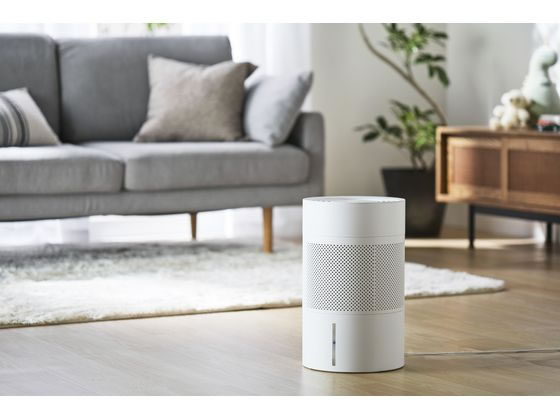 アイリスオーヤマ 丸洗い気化式加湿器エネミスト ホワイト AHM-MVU55A