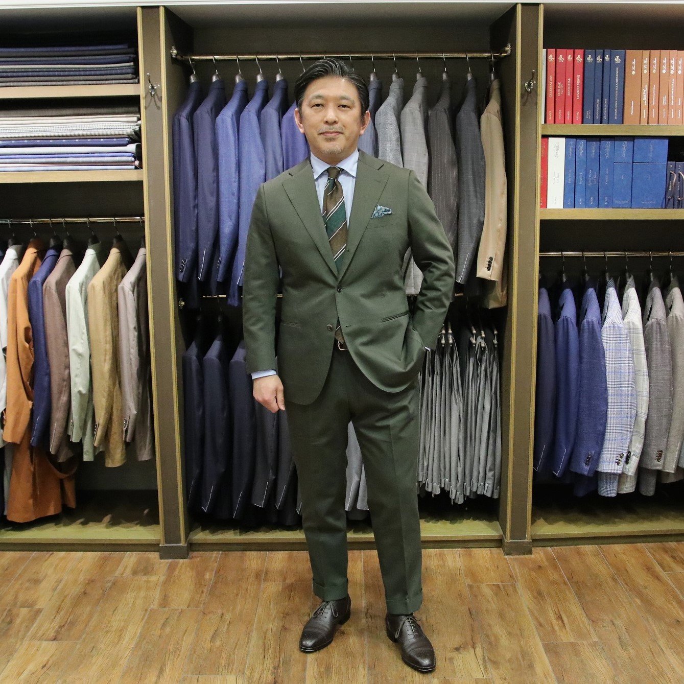 FOX KHAKIのコットンスーツ