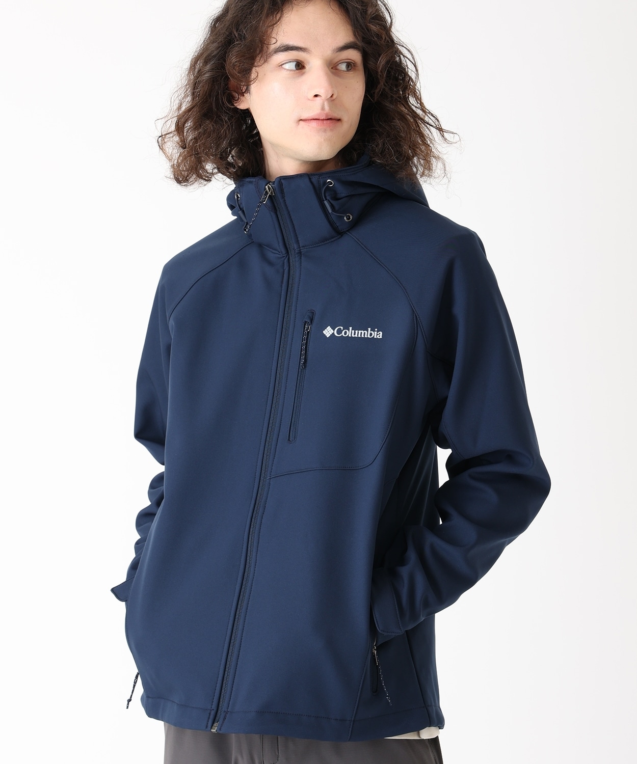 カスケードリッジIIIソフトシェル(S Collegiate Navy)│コロンビア