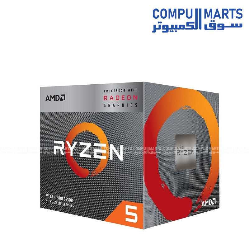 AMD Ryzen 5 3400G Processor with Radeon Vega 11 Graphics | Quad