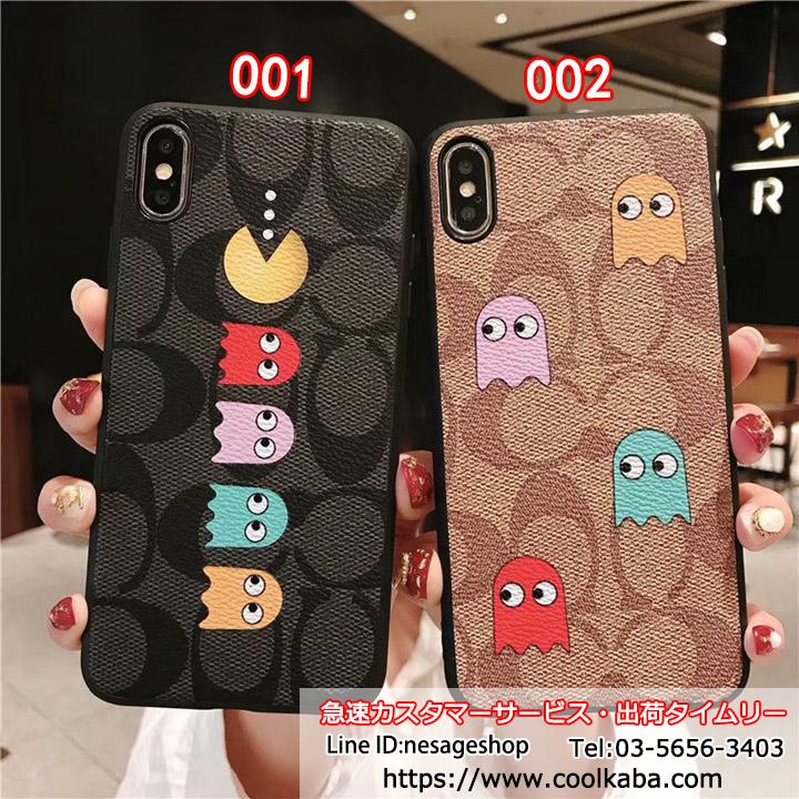 コーチ iphone xr/xs maxケース 可愛いキャラクター付き iphone x/xs
