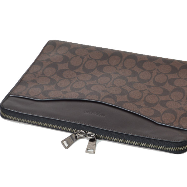 COACH】コーチ コーティング シグネチャー レザー タブレット iPad