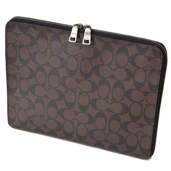 COACH】コーチ コーティング シグネチャー レザー タブレット iPad