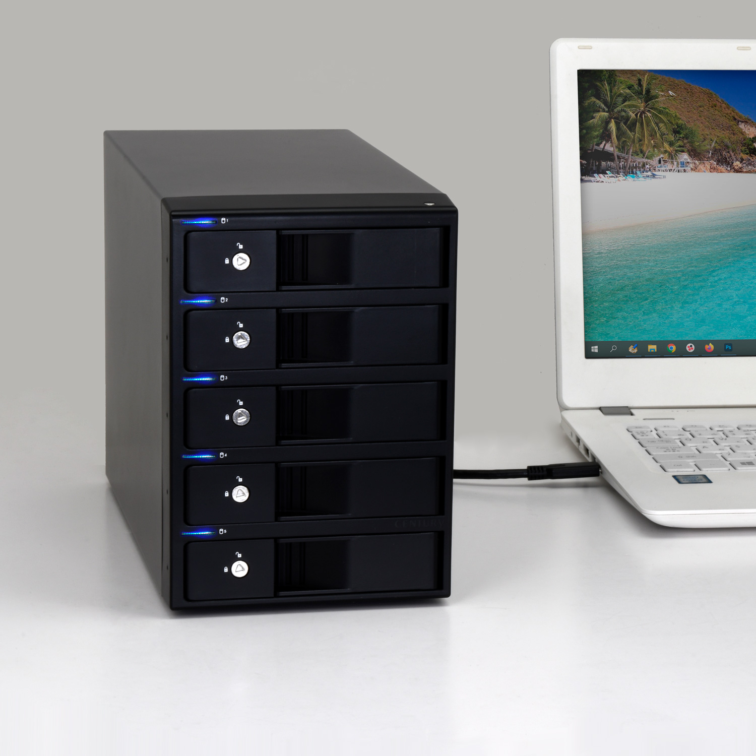 裸族のインテリジェントビル 5Bay Type-C (CRIB535EU3C