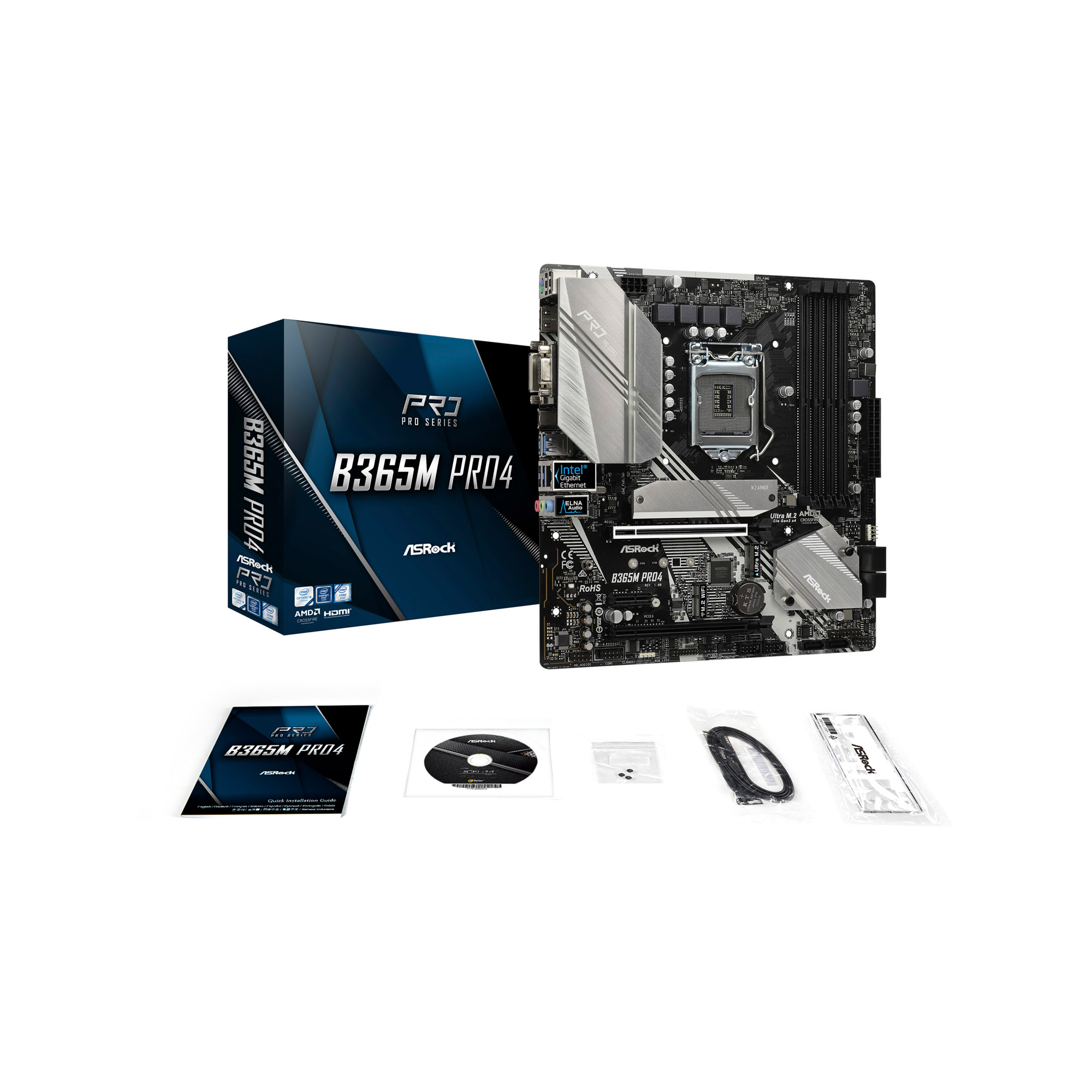 B365M Pro4 | ASRock(アスロック) LGA1151 Intel B365 MicroATX