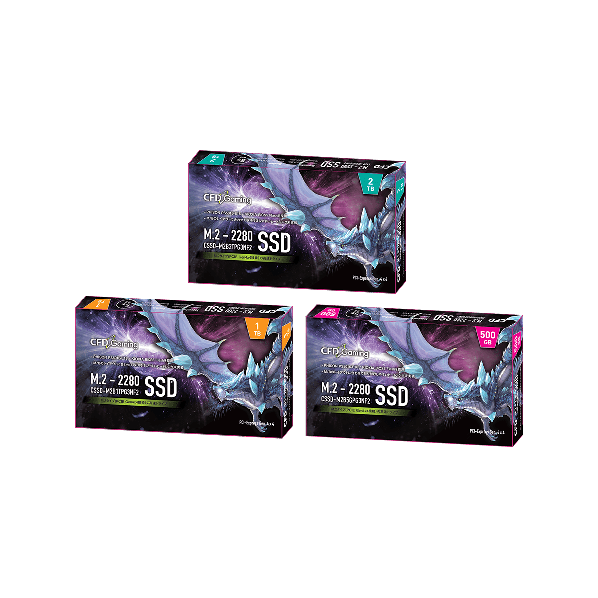 CSSD-M2M1TPG4NZL | CFD Gaming PG4NZL シリーズ M.2接続 SSD 1TB