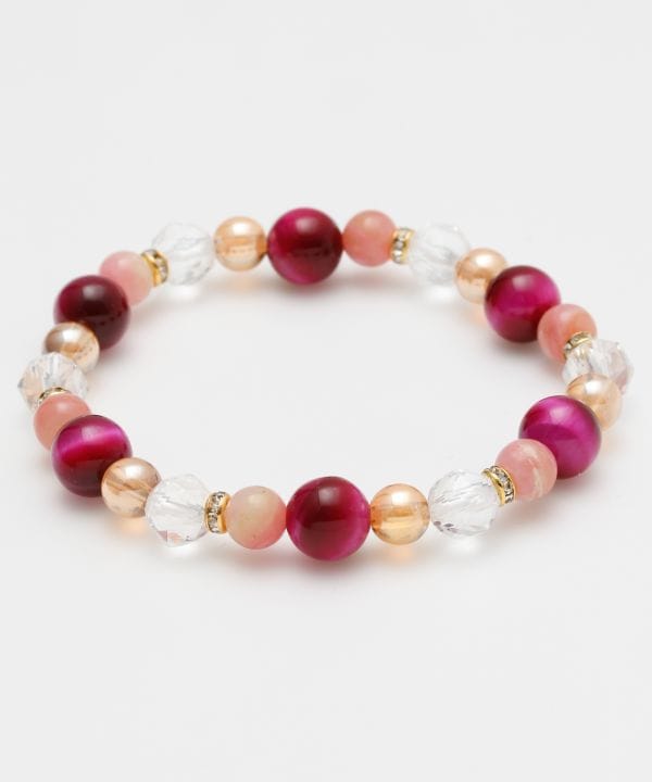 ローズタイガーアイ錦上添花ブレスレット(ROSE TIGEREYE): 『岩座