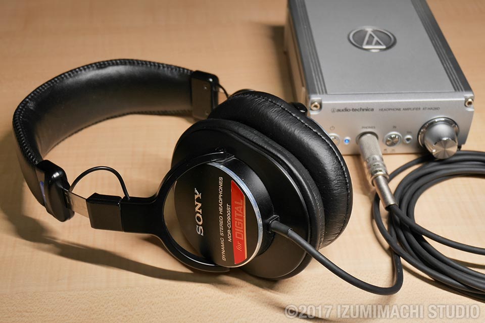 SONY MDR-CD900ST 改造 #1 折りたたみ式部品への交換とヤクシーの厚手