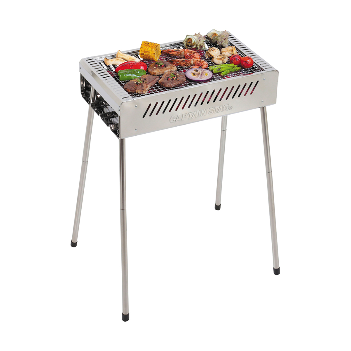 BBQ ステンレス グリル 〈500〉 - アウトドア・キャンプ用品