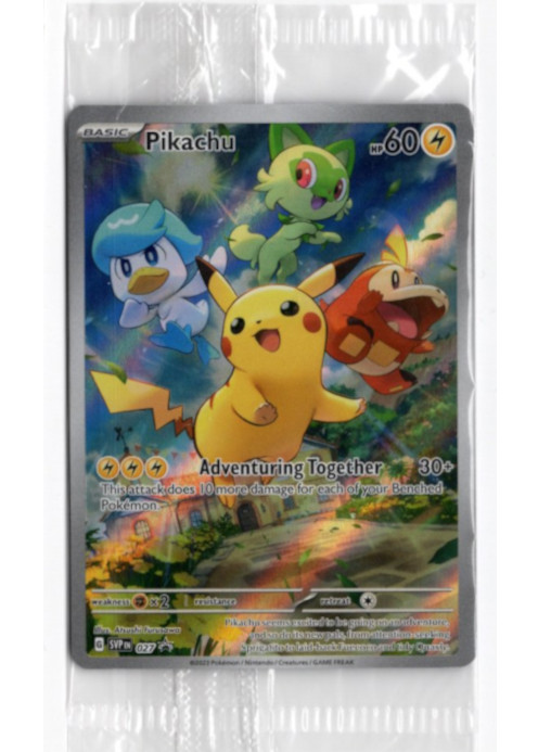 ピカチュウ 海外版 英語版 プロモ Pikachu - SVP027 - 未開封【Card