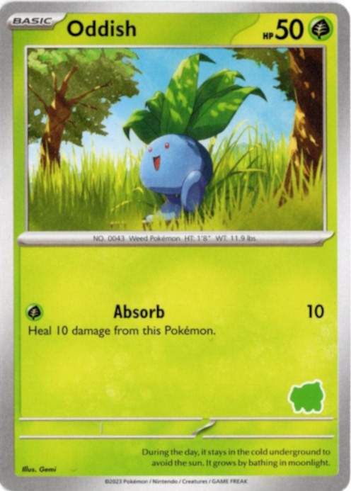 ナゾノクサ 海外版 英語版 Oddish 海外限定イラスト【Card Chicken】