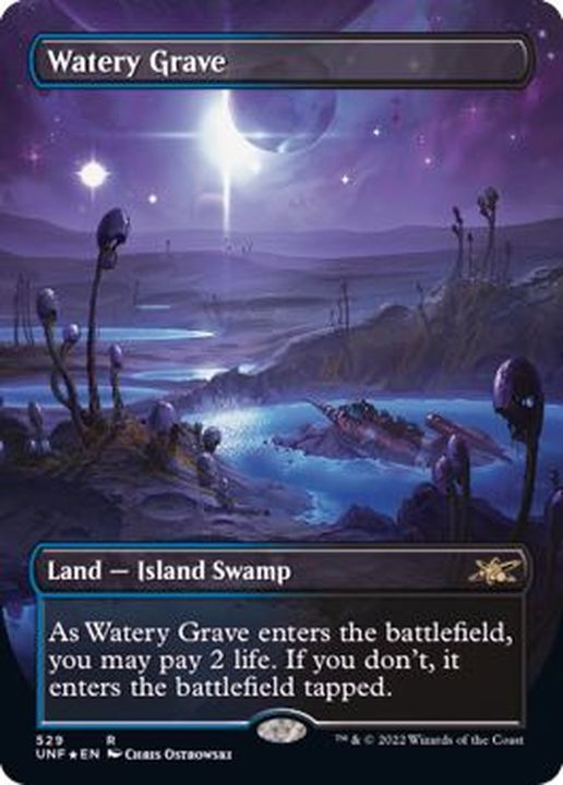mtg 湿った墓 foil 日本語 初版 Foil】《湿った墓/Watery Grave》[GRN