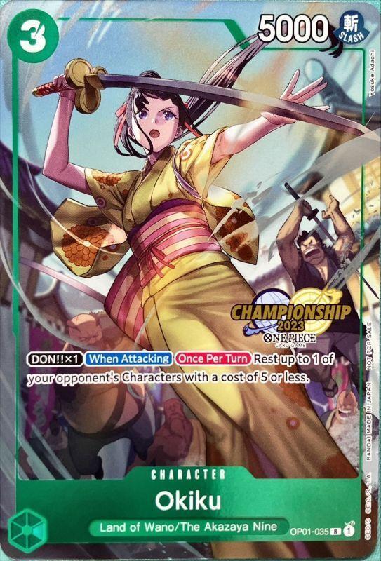 PSA10鑑定済】お菊(チャンピオンシップ2023/海外プロモ)《R》{OP01-035