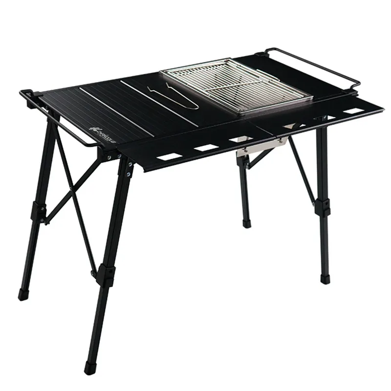 折りたたみ式アルミキャンプテーブルとFX-7156 IGTリフティング