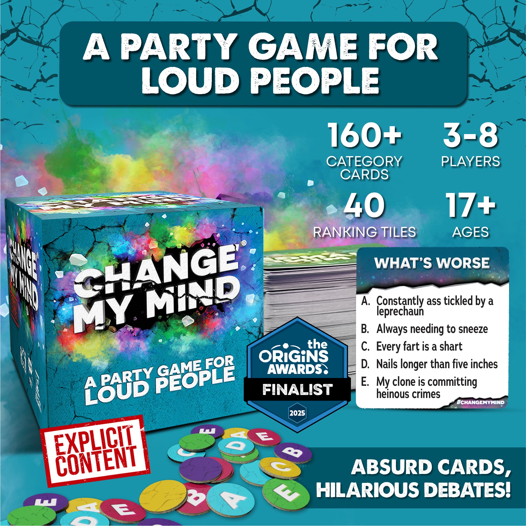 Change My Mind - A Party Game For Loud People!