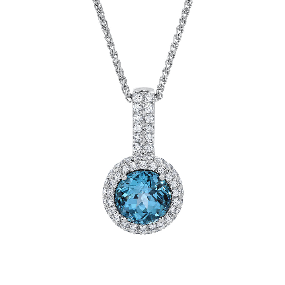 Aqua Blue Spinel Pendant - Chatham Inc.