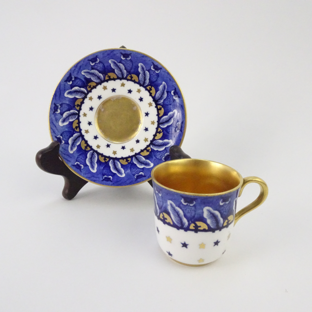Coalport コールポート 英国 デミタスカップ＆ソーサー 梟 フクロウ 星