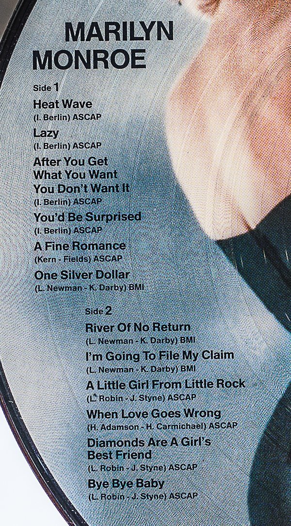 マリリン・モンロー /Picture Records3点｜🔴レコード/ジャズ-ボーカル