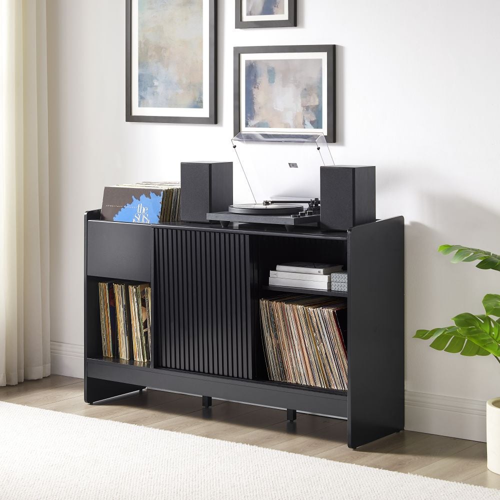 ARDEN RECORD PLAYER CABINET WITH VINYL STORAGE | Crosley Furniture