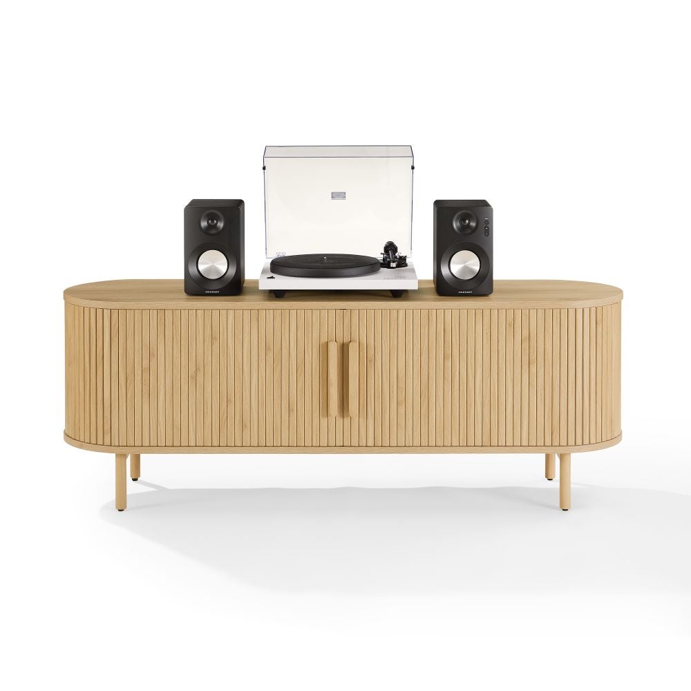 AMBROSE RECORD STORAGE MEDIA CONSOLE | Crosley Radio