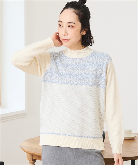 ジャガードニットプルオーバー DECOY｜クロスプラス公式通販サイト