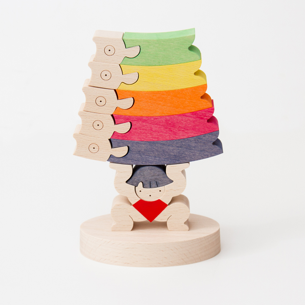 鯉のぼりを揚げる金太(小)【小黒三郎の五月人形】【KK229】 | ANDCHILD