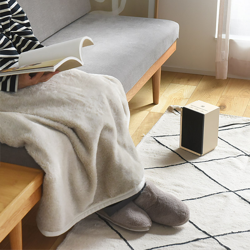 セラミックファンヒーター Premium WOOD 1000W／ライフオンプロダクツ