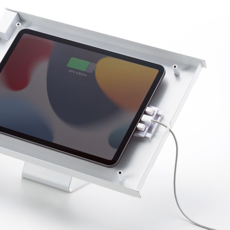 送料無料】タブレット スタンド ipad ホルダー 壁面 鍵付き 9.7-11