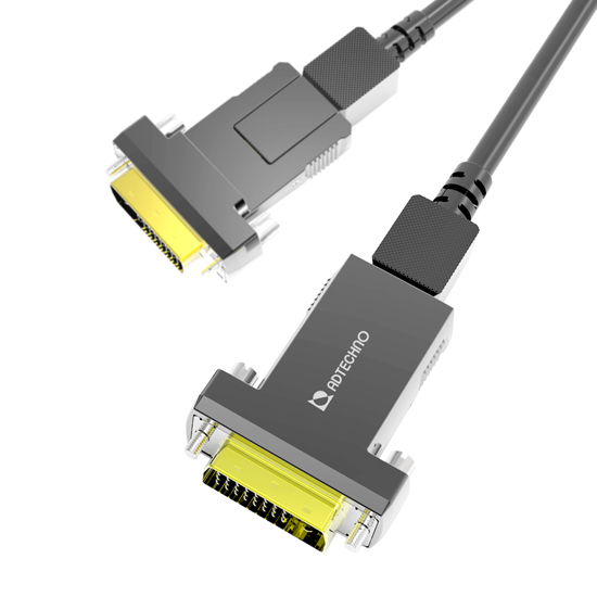 ADD-xxxM | 高強度光ファイバ脱着式DVI-Dケーブル | ADTECHNO Inc