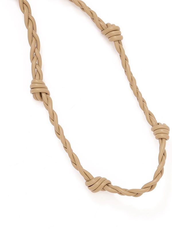 ETRE TOKYO - レザーコードショートマルチストラップ (BEIGE) | ADDICT