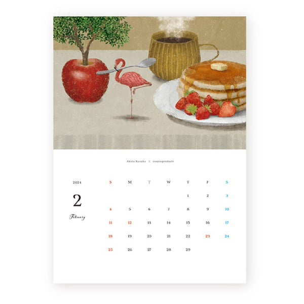 Akira Kusaka 2024 Calendar | 日下明2024日曆– a blank note