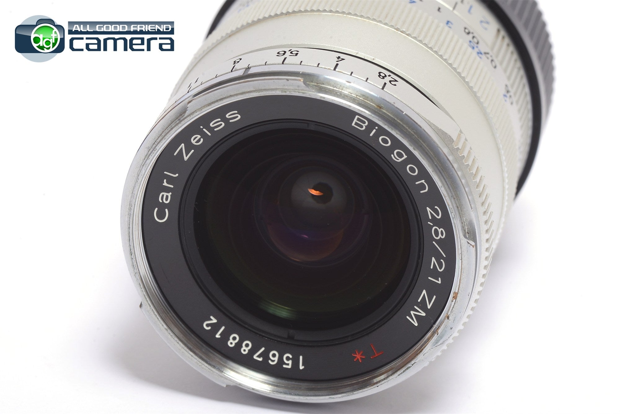 Zeiss Biogon 21mm F/2.8 T* ZM Lens Silver Leica M-Mount *MINT