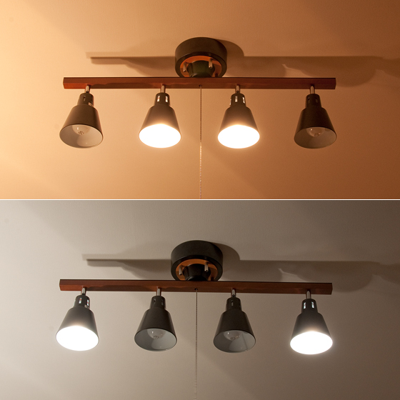 4灯シーリングライト manis〔マニス〕プルチェーンタイプ | 家具