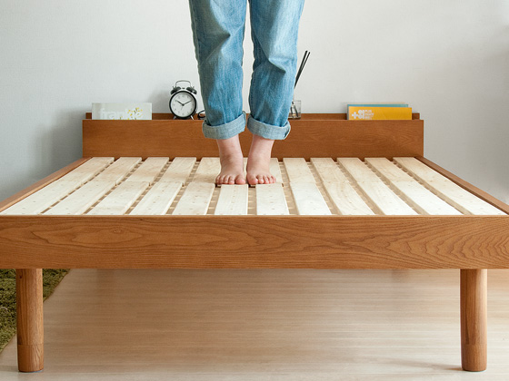 桐すのこベッド cube〔キューブ〕 フレーム単体 シングルサイズ | 家具