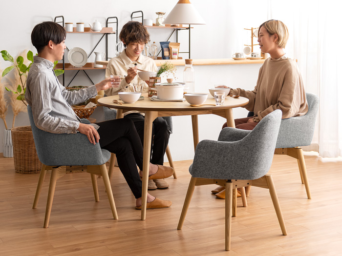 4人用 ウッドダイニング Calma(カルマ)円形テーブル単体販売 | 家具
