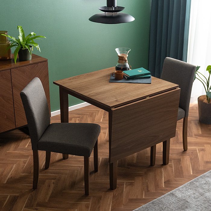 2人用 伸縮ウッドダイニング WEST(ウエスト) 3点セット | 家具